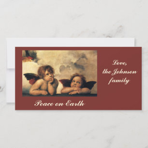 Sistine Madonna Änglar av Raphael Sanzio Julkort