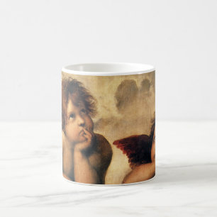 Sistine Madonna Änglar av Raphael Sanzio Kaffemugg