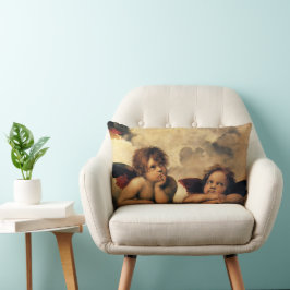 Sistine Madonna Änglar av Raphael Sanzio Lumbarkudde