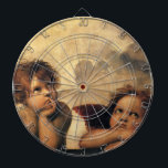 Sistine Madonna Änglar av Raphael Sanzio Piltavla<br><div class="desc">Sistine Madonna (uppgifter) (nr 1512-1514). Konstnär: Raphael Sanzio (1483-1520) eller enbart Raphael eller Raffaello. Sistine Madonna (detalj) är en vintage Renaissance bra art religiösa porträtt,  med två änglar som tittar uppåt mot molnen och himlen.</div>