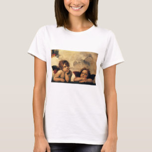 Sistine Madonna Änglar av Raphael Sanzio Tee