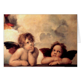 Sistine Madonna av Raffael Hälsningskort