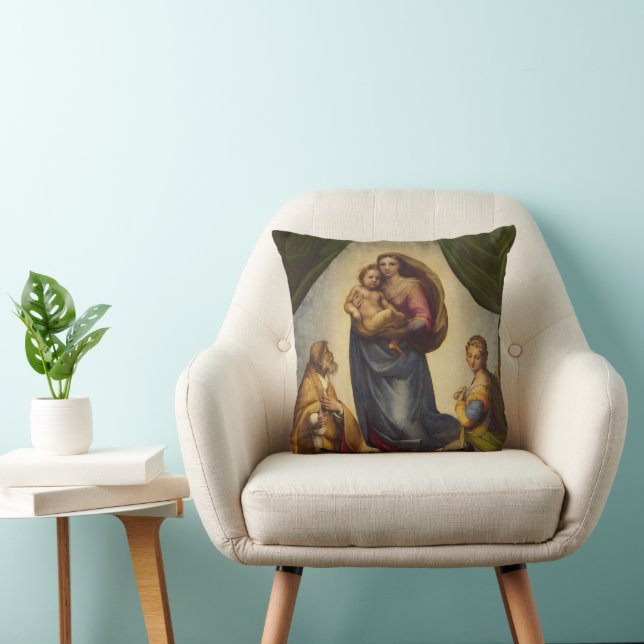 Sistine Madonna av Rapahel Kudde (Stol)