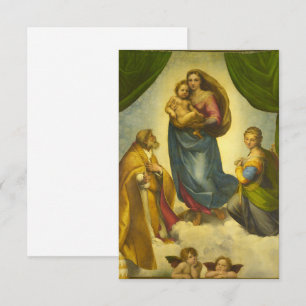 Sistine Madonna av Raphael Tack Kort