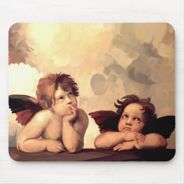 Sistine Madonna Cherubs Raffaelo Sanzio Musmatta (Framsidan)