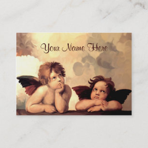 Sistine Madonna Cherubs Raffaelo Sanzio Visitkort