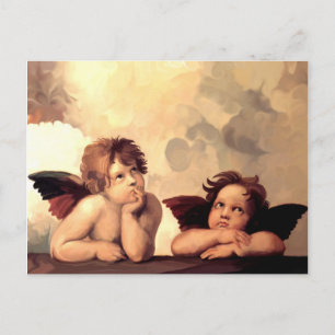 Sistine Madonna Cherubs Raffaelo Sanzio Vykort