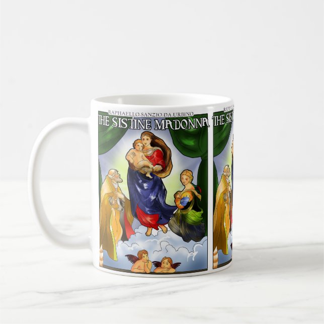 Sistine Madonna Coffee Mugg (Vänster)