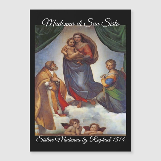 Sistine Madonna julkort (Framsida)