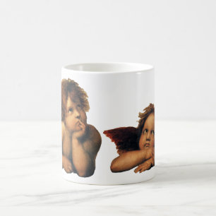 Sistine Madonna, närmare uppgifter om Änglar, utfö Kaffemugg