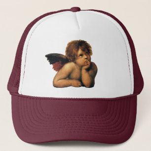 Sistine Madonna, närmare uppgifter om Änglar, utfö Keps
