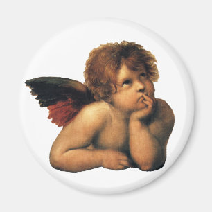 Sistine Madonna, närmare uppgifter om Änglar, utfö Magnet