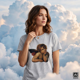 Sistine Madonna, närmare uppgifter om Änglar, utfö Tröja