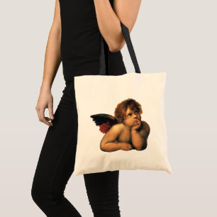 Sistine Madonna, närmare uppgifter om Änglar, utfö Tygkasse