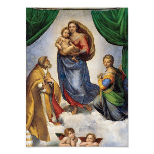 Sistine Madonna Raphael Fototryck