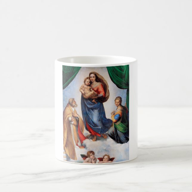 Sistine Madonna, Raphael Kaffemugg (Center)
