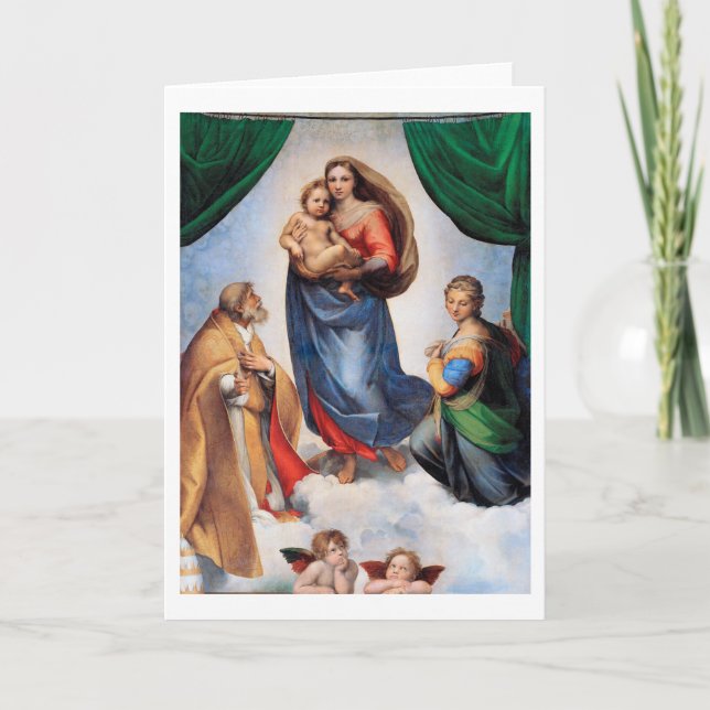 Sistine Madonna, Raphael Kort (Framsida)