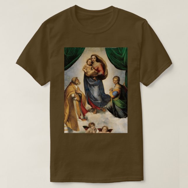Sistine Madonna T Shirt (Design framsida)