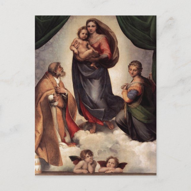 Sistine Madonna Vykort (Framsida)