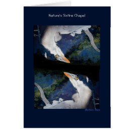 Sistinkapel: Underbara blåbjörn Hälsningskort