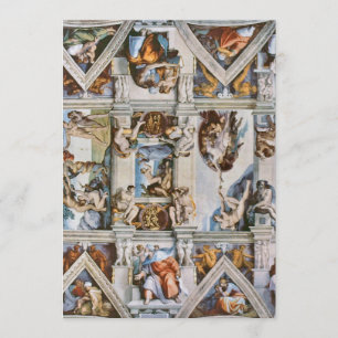 Sistinska kapellets tak Michelangelo Inbjudningar