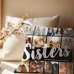 SISTRAR, Fotokollage & Namn Syskon Kudde<br><div class="desc">Lägg din sisterla förband i bild - bokstavligt talat! Anpassadet "Syster"-kudden visar 12 av dina favoritdelade stunder och påminner din syster om ditt ovärderliga förhållande och hur mycket hon elak till dig. Välj färg, ladda upp bilder och ge en mysigt snyggt av kärlek perfekt för födelsedagar, helgdagar eller bara för...</div>