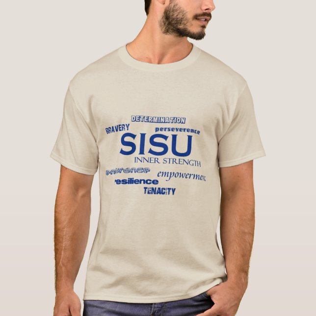 SISU ansikte maskstyrka för ljusstyrka T Shirt (Framsida)