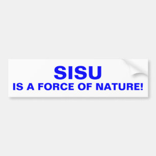 SISU är en naturkraft Övre Finlands delområde Bildekal