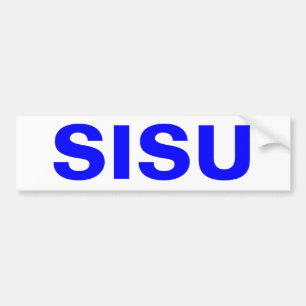 Sisu Bumperdekal Övre halvön MI Finland Bildekal