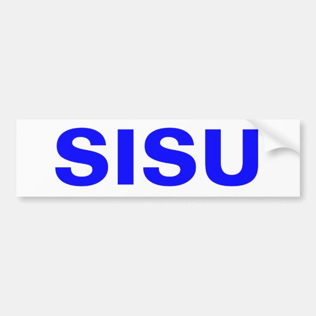 Sisu Bumperdekal Övre halvön MI Finland Bildekal (Framsidan)
