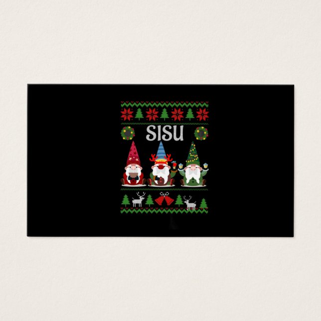 sisu christmas-dag visitkort (Framsidan)