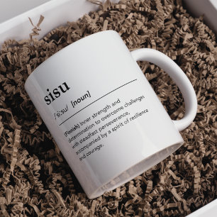 Sisu definition finsk Ord-typografi Kaffemugg