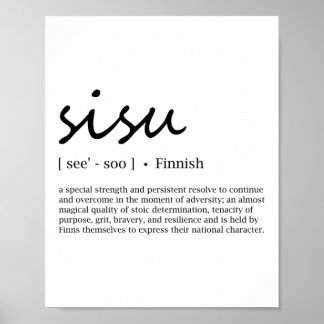 Sisu-definition Poster