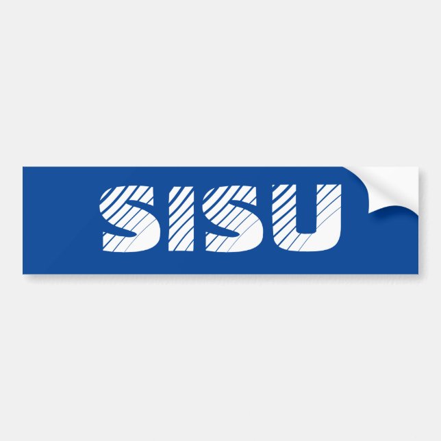 SISU-finländaren driver finlandssvensk styrka i Bildekal (Framsidan)