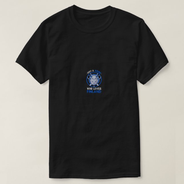 Sisu Finlands Skandinavien Bara en viking WHO Kärl T Shirt (Design framsida)