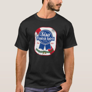 Sisu Finlands Suomi Vintage Classic Retro B T Shirt