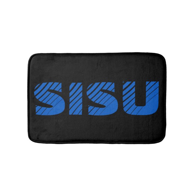 SISU Finsk bastu (svart)Liten) Badrumsmatta (Framsidan)