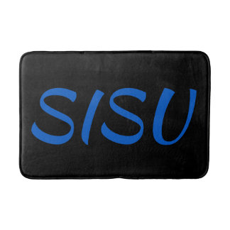 SISU Finsk Sauna Bath Mat (Svart; Alt Font) Badrumsmatta