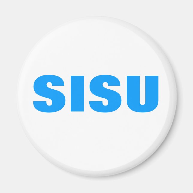 SISU Finskt Pride-knapp Magnet (Framsidan)