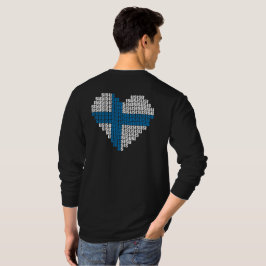 Sisu Heart Back Basic Långärmad Tee Shirt