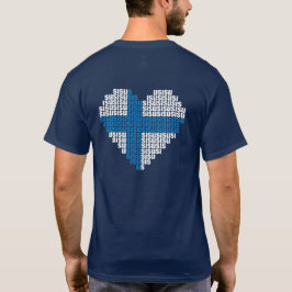 Sisu Heart Back Basic Mörk T-Shirt