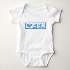 Sisu Heart Stickat 3 spädbarnskrypare Tee Shirt