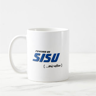 Sisu & kaffe med flaggor kaffemugg