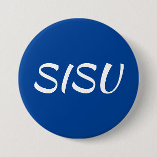 SISU-knapp (rund)Blå; Finsk knapp) Knapp
