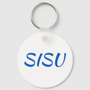 SISU-nyckelkedja (rundad)Vit; Finska nyckelkedjan) Nyckelring