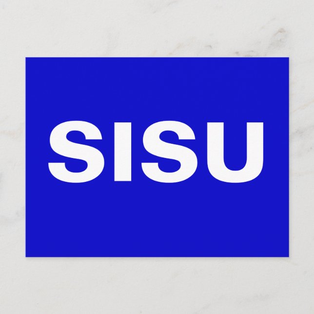 SISU Postcards Nature Spirit of the Finlands Peopl Vykort (Framsida)