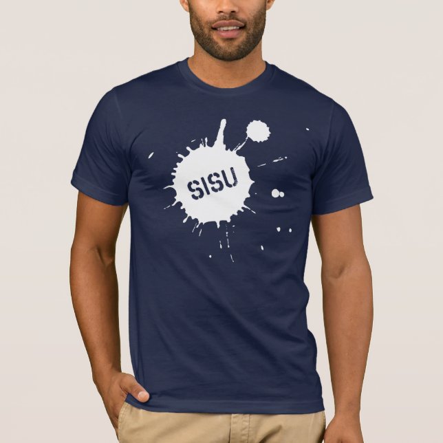 Sisu Splatter Mörk T-shirt (Framsida)