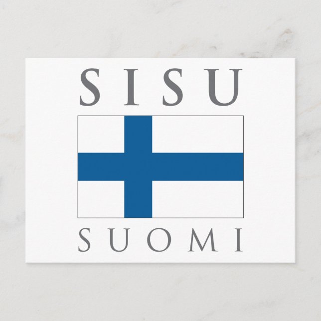 Sisu Suomi Vykort (Framsida)