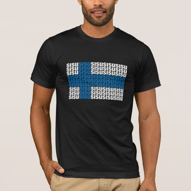 Sisu svart T-tröja Tee (Framsida)