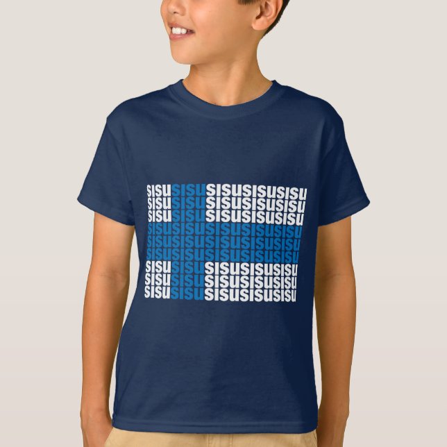 Sisu unge T-tröja T-shirt (Framsida)